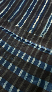 Modal Silk Vegetable Organic Dye Saree - Indigo Blue 2