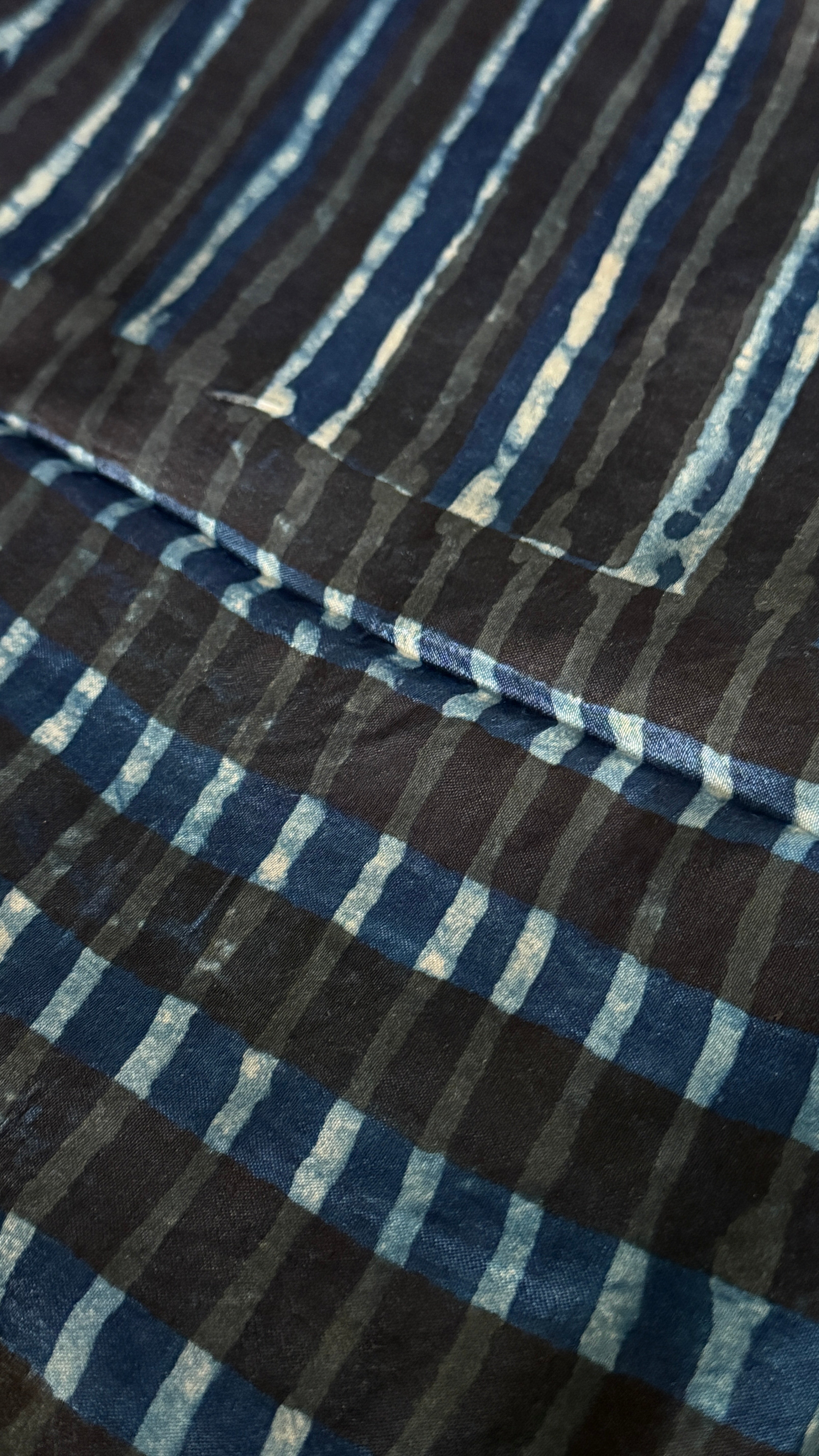 Modal Silk Vegetable Organic Dye Saree - Indigo Blue 2