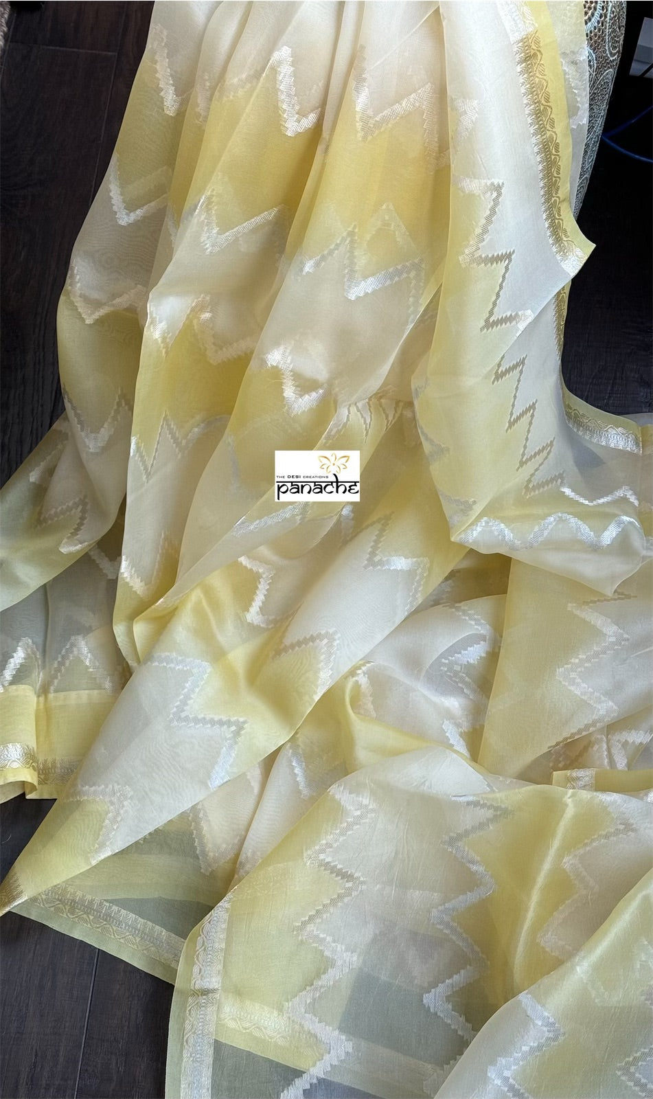 Organza Silk Banarsi - Yellow