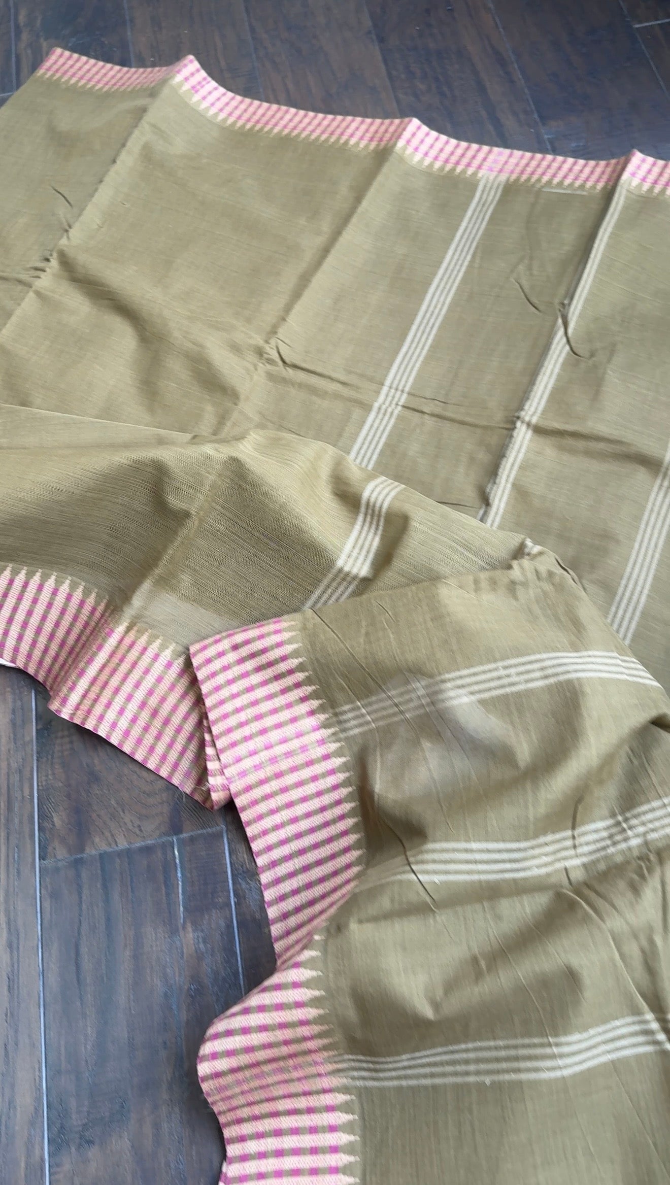 Pure Khadi Cotton Handloom - Brown Woven