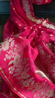 Kota Silk Banarasi - Magenta Pink