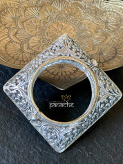 Bracelet 925 Silver- Chitai Square Dual Tone