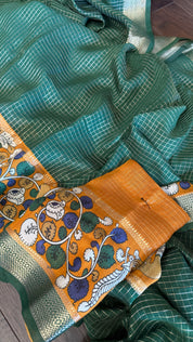 Designer Crepe Silk - Green Yellow