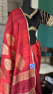 Designer Velvet Blouse - Black Gold Zari