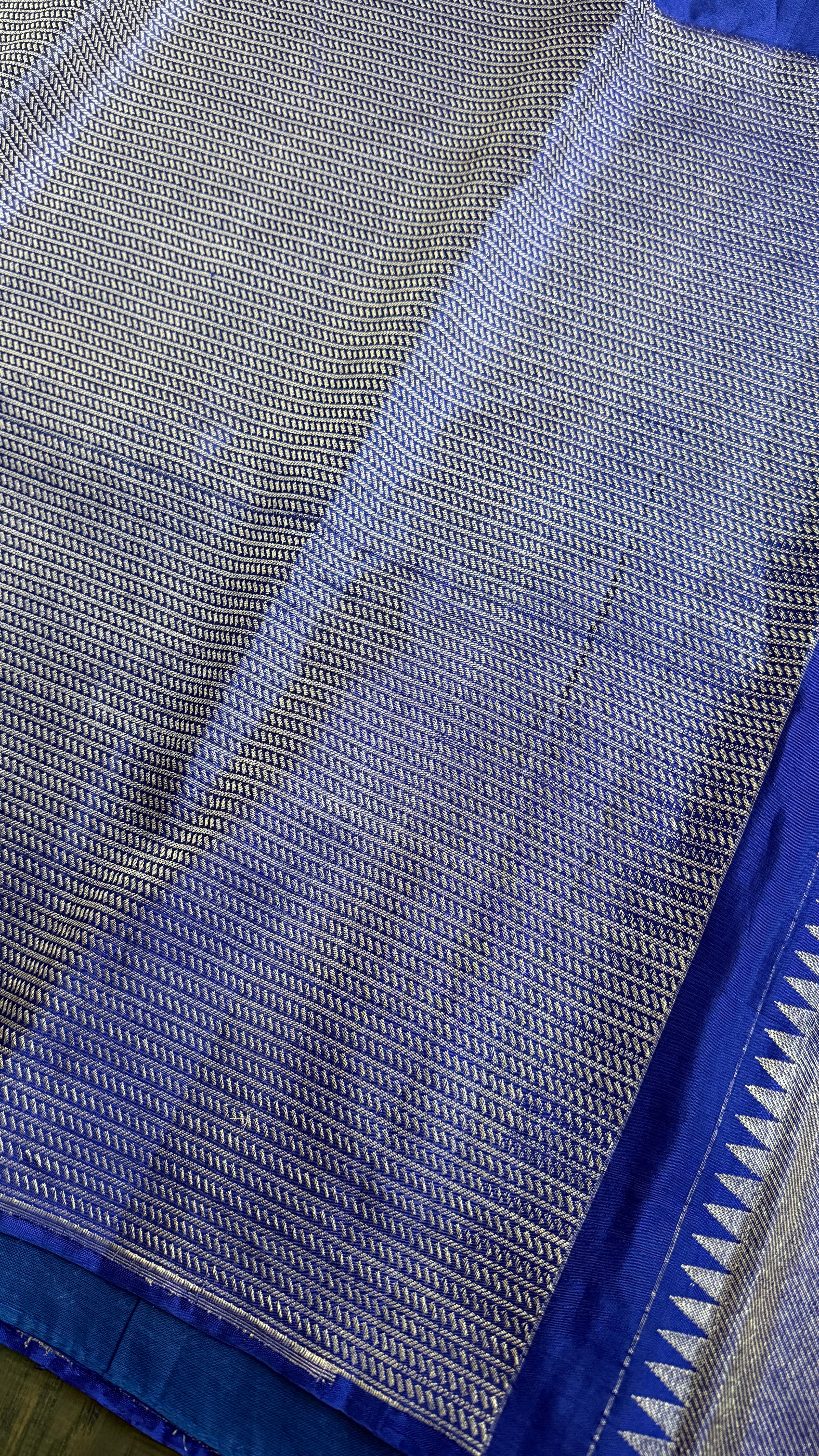 Pure Silk Kanjivaram - Purple Blue