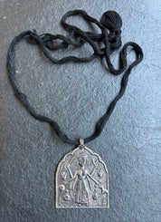 German Silver DEVI Pendant - Silver