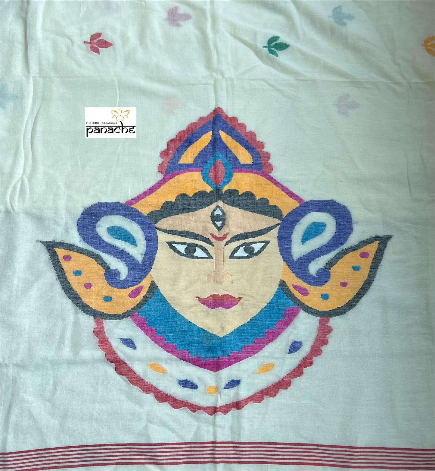 Pure Khadi Cotton  - Cream Durga