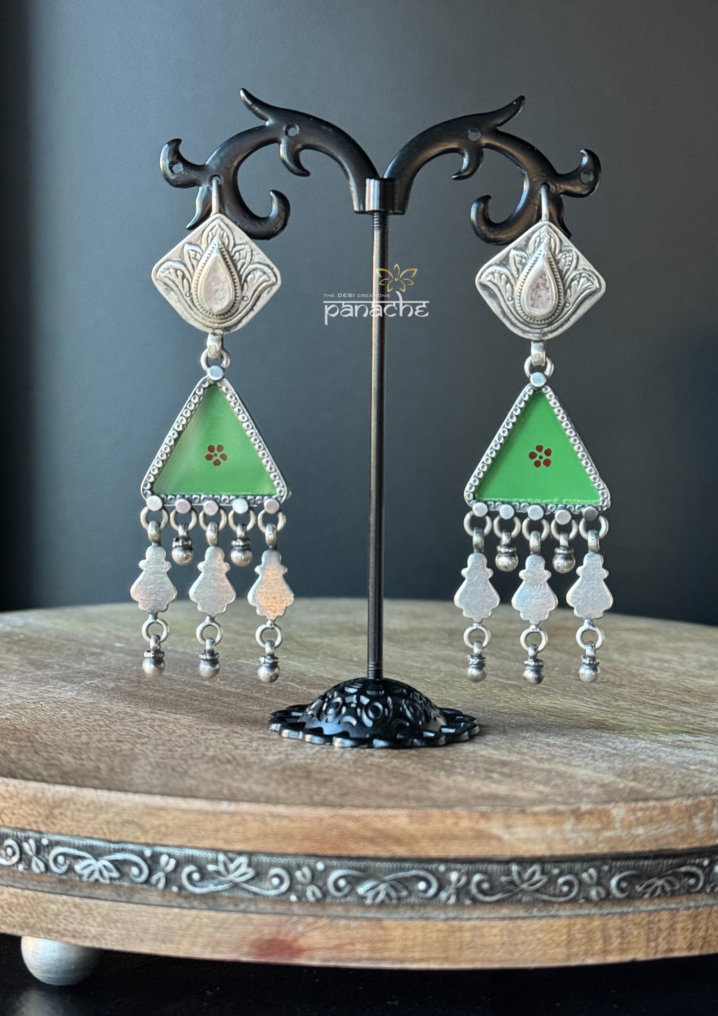 Earring 925 Silver- Lapis Stud