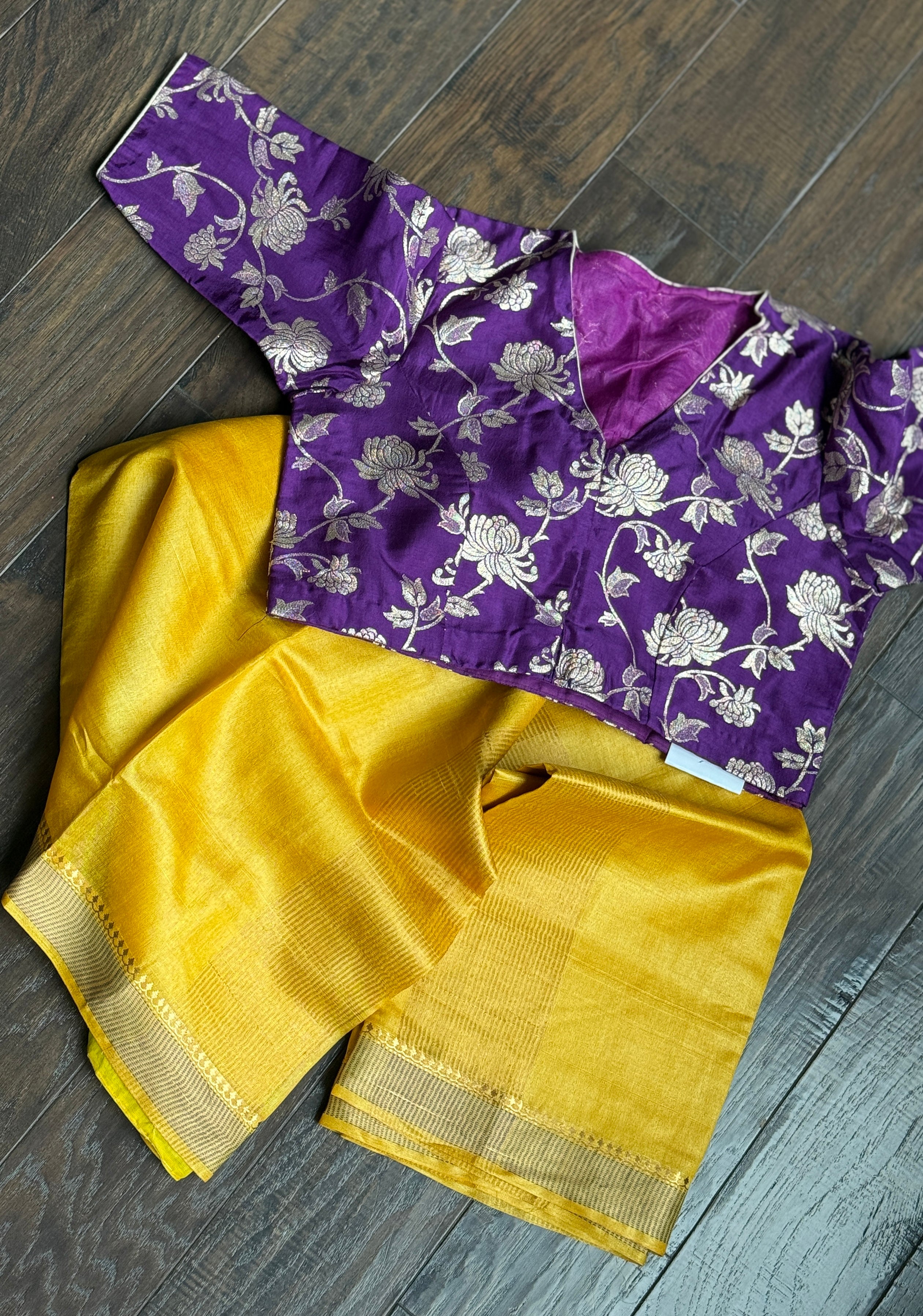 Designer Blouse - Purple Woven
