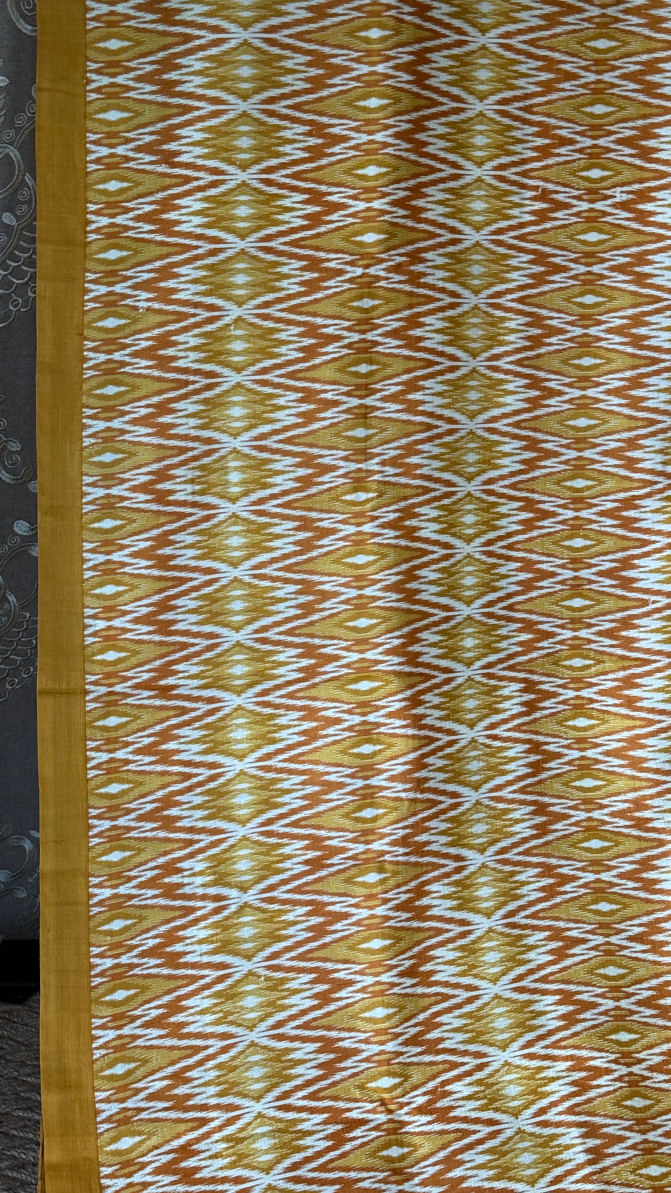 Bishnupur Silk Printed - Yellow Ikat
