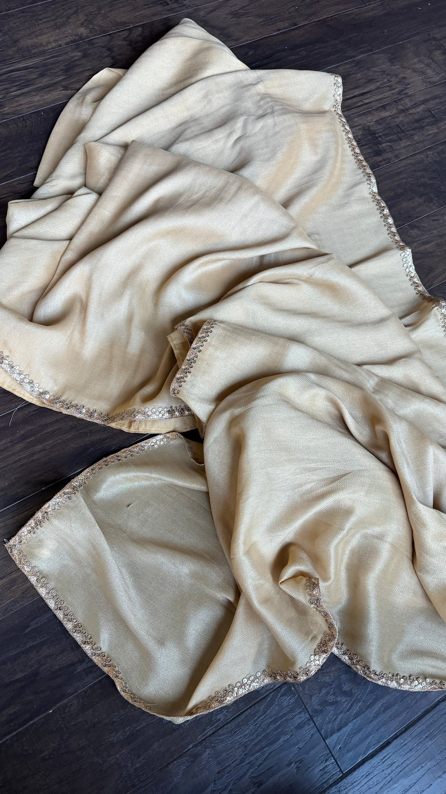 Designer Tissue Silk - Light Beige Cream