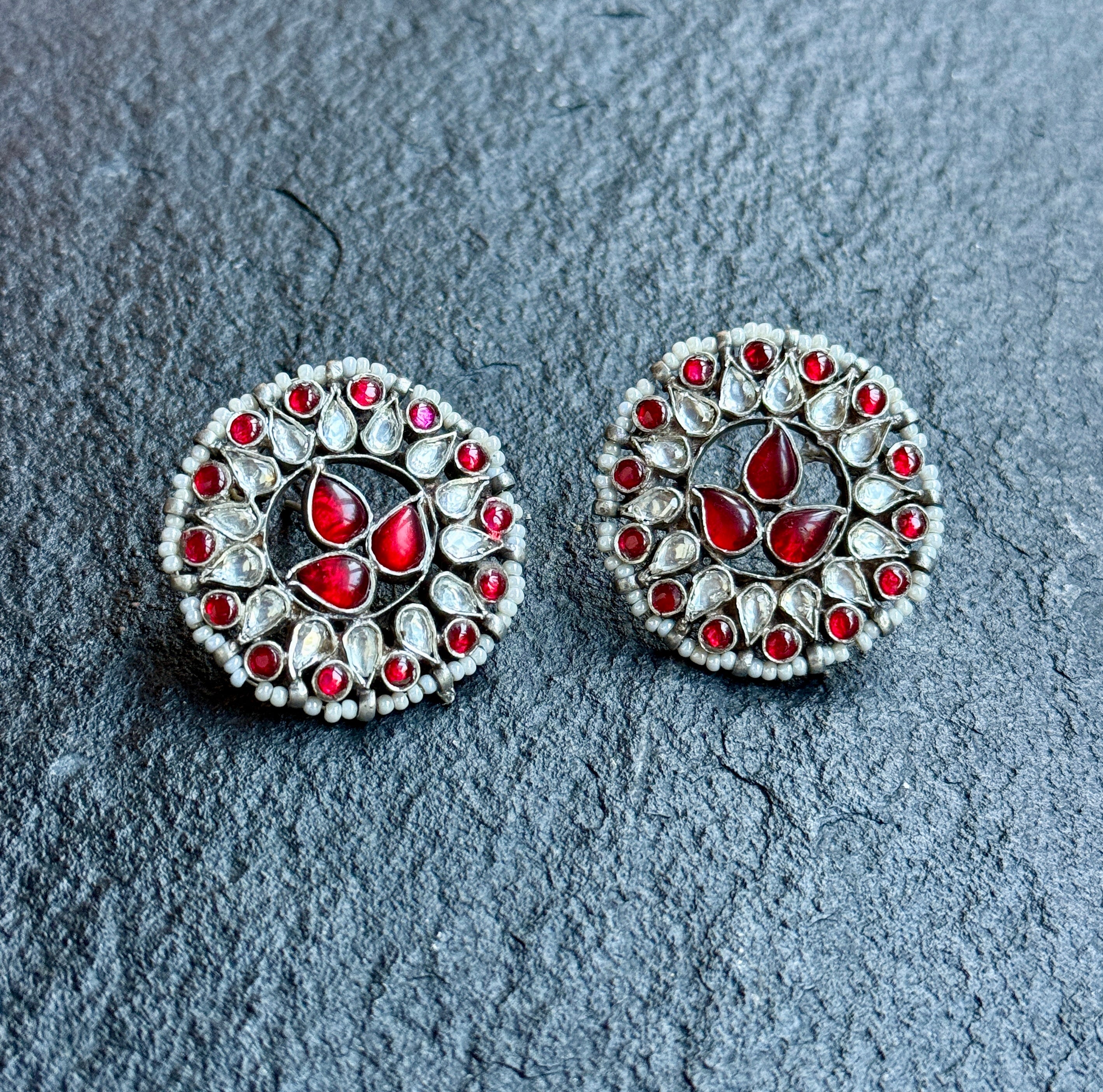 Earring 925 Silver- Lapis Stud