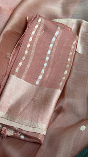Kora Silk Banarasi - Blush Pink