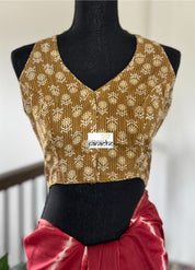 Designer Blouse - Ochre Brown