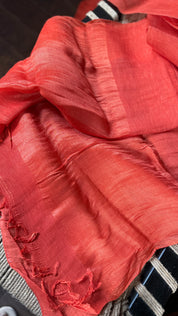 Linen Silk Woven - Orange