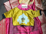 Designer Blouse - Yellow Black