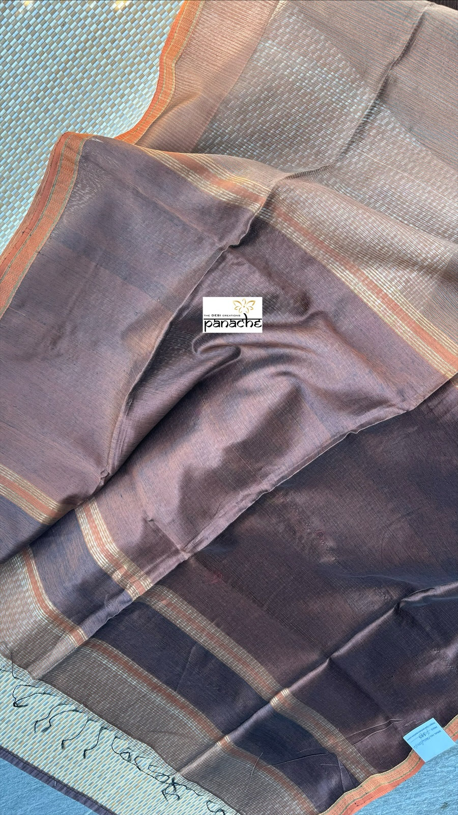 Muslin Contemporary - Brown Rust