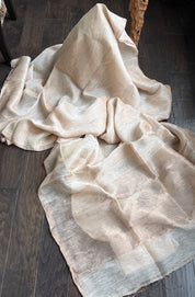 Linen Silk Borderless - Light Peach Dust
