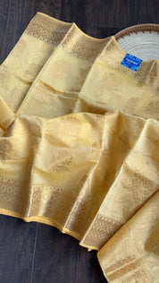 Cotton Silk Kanjivaram - Pale Yellow