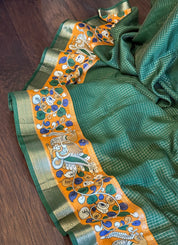 Designer Crepe Silk - Green Yellow