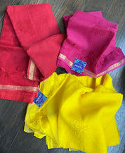 Embroidered Kota Silk - Pink