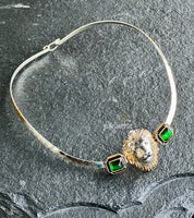 Silver 925 Choker - Lion Mask Designer Inspired