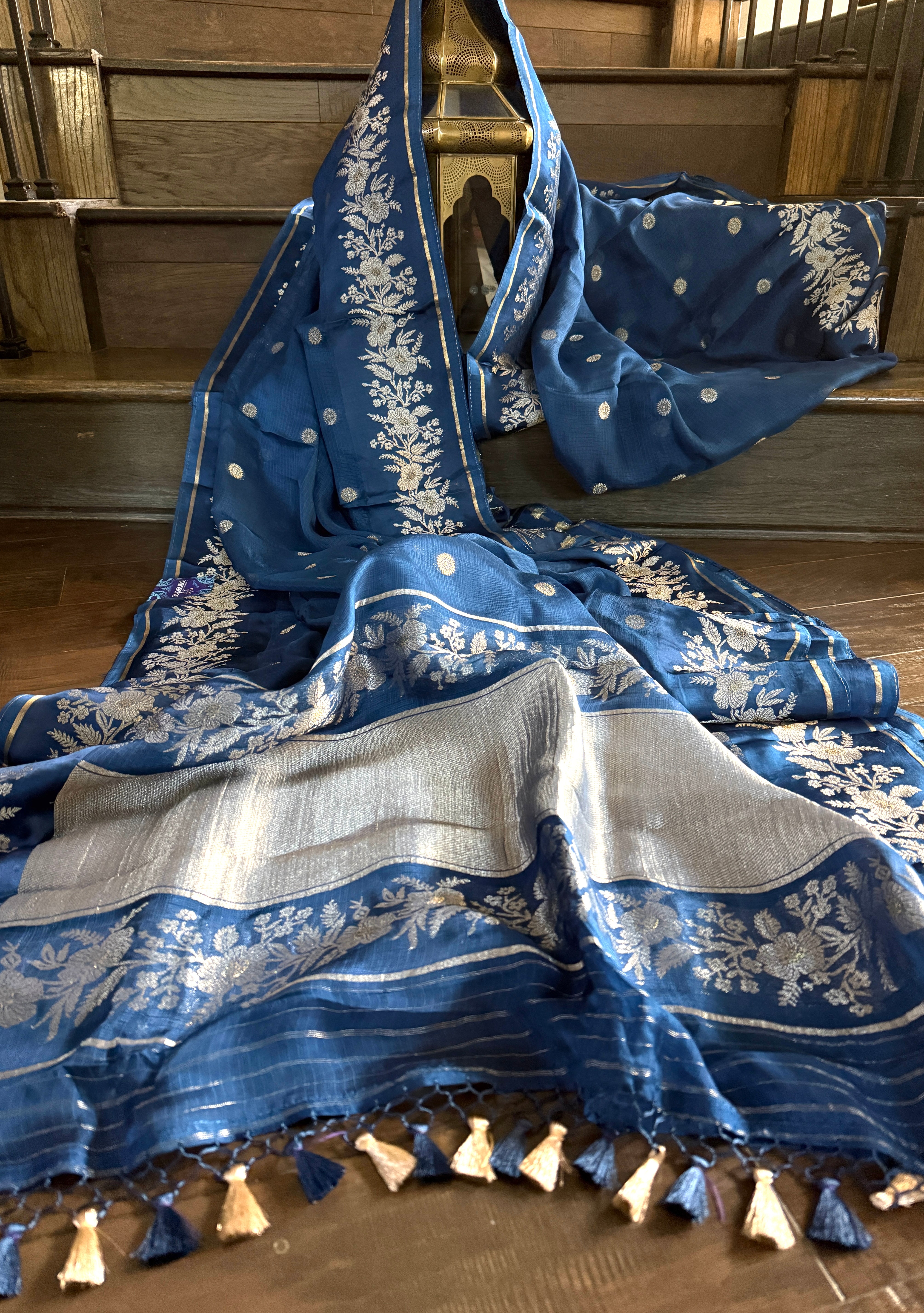 Kota Silk Banarasi - Blue