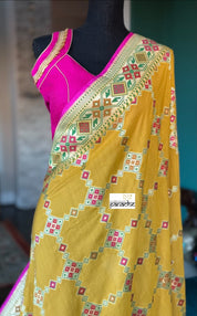 Designer Blouse - Pink Antique Zari