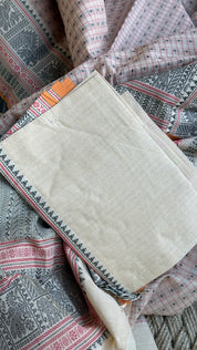 Kanchi Cotton Handloom - Marble Peach