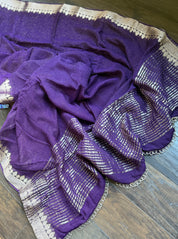 Designer Georgette - Purple