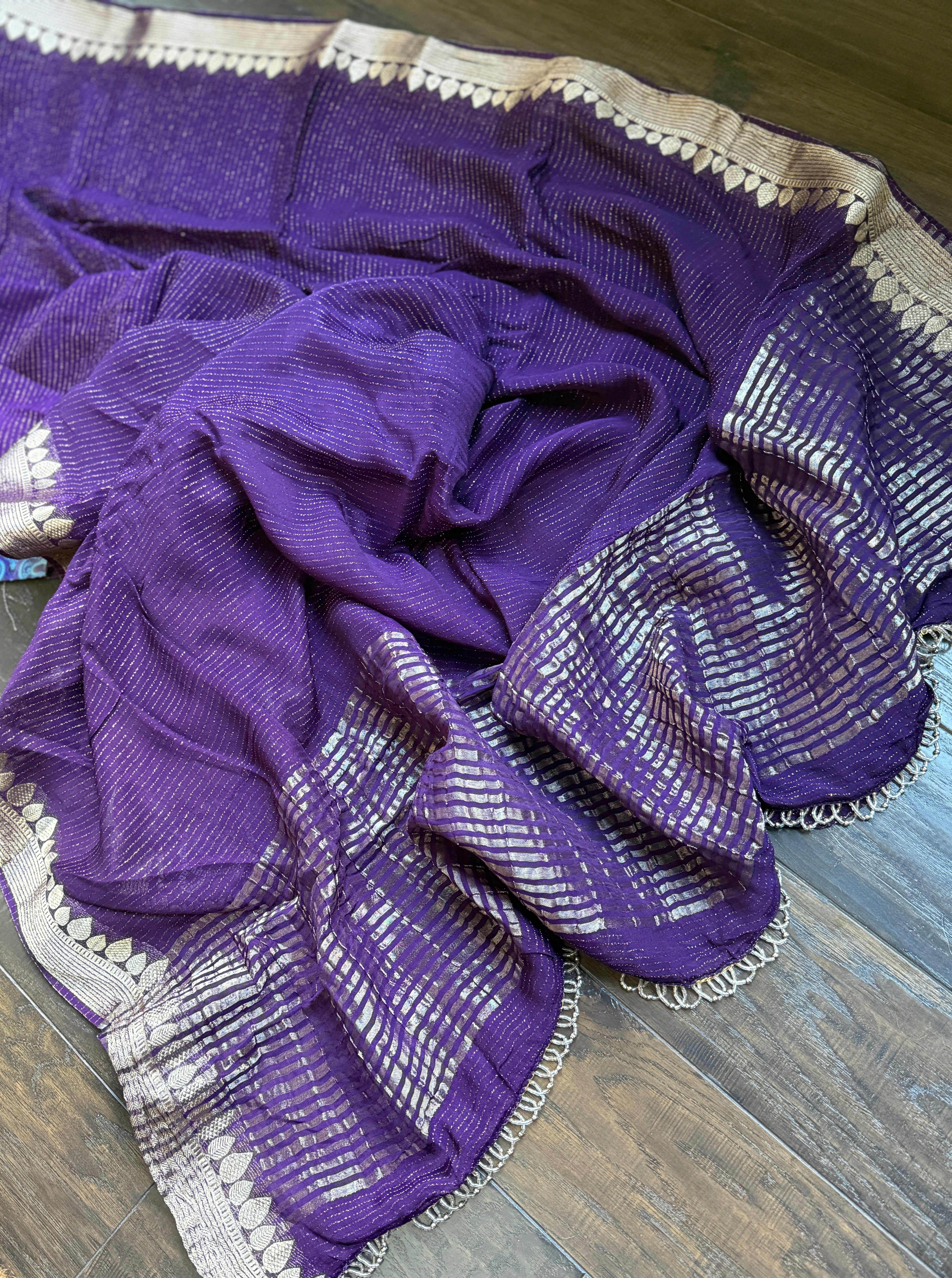 Designer Georgette - Purple