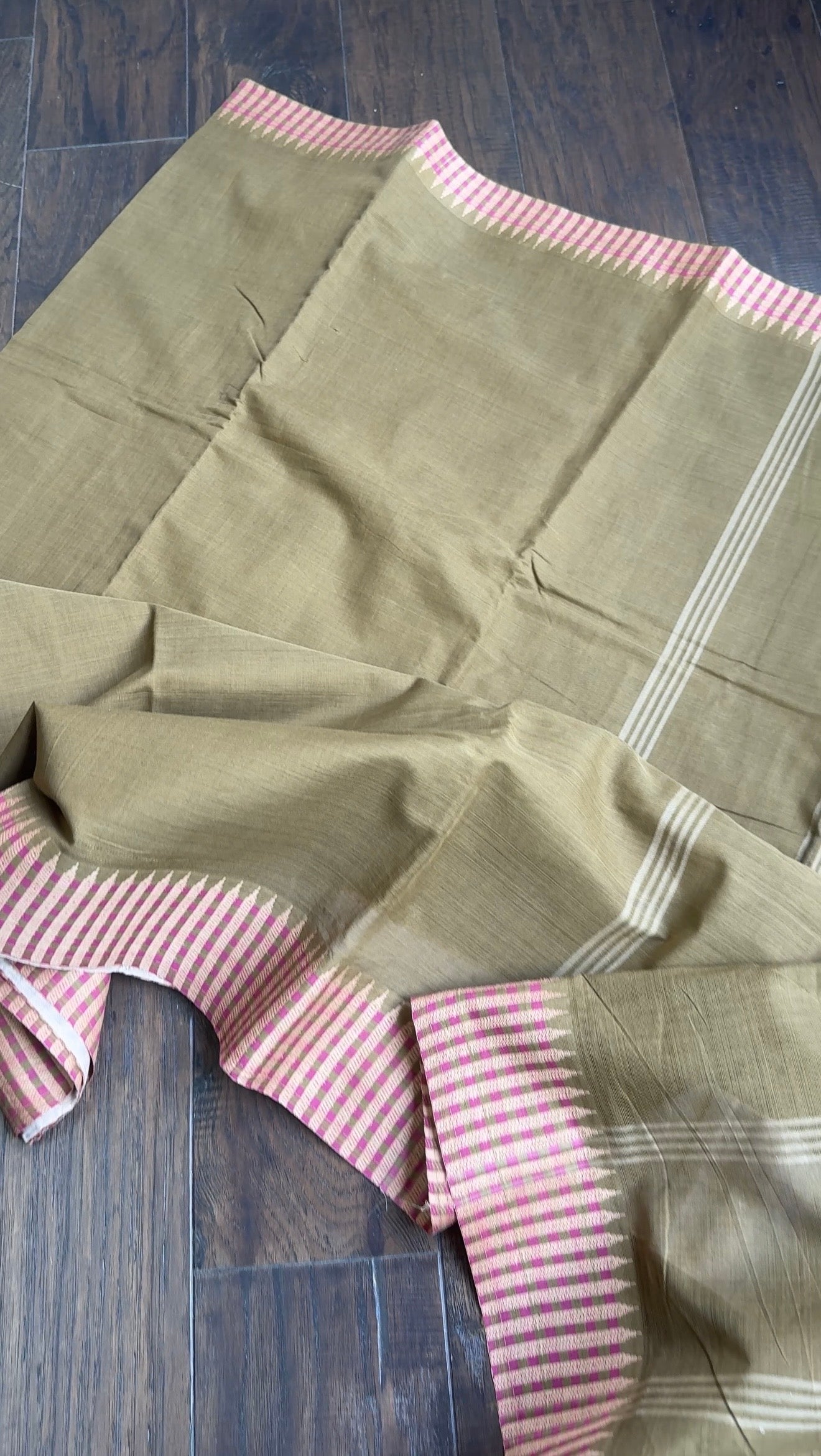Pure Khadi Cotton Handloom - Brown Woven