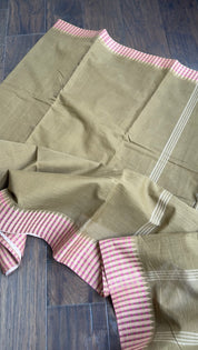 Pure Khadi Cotton Handloom - Brown Woven