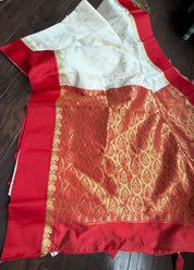 Soft Silk Garad - Off-White Red 2