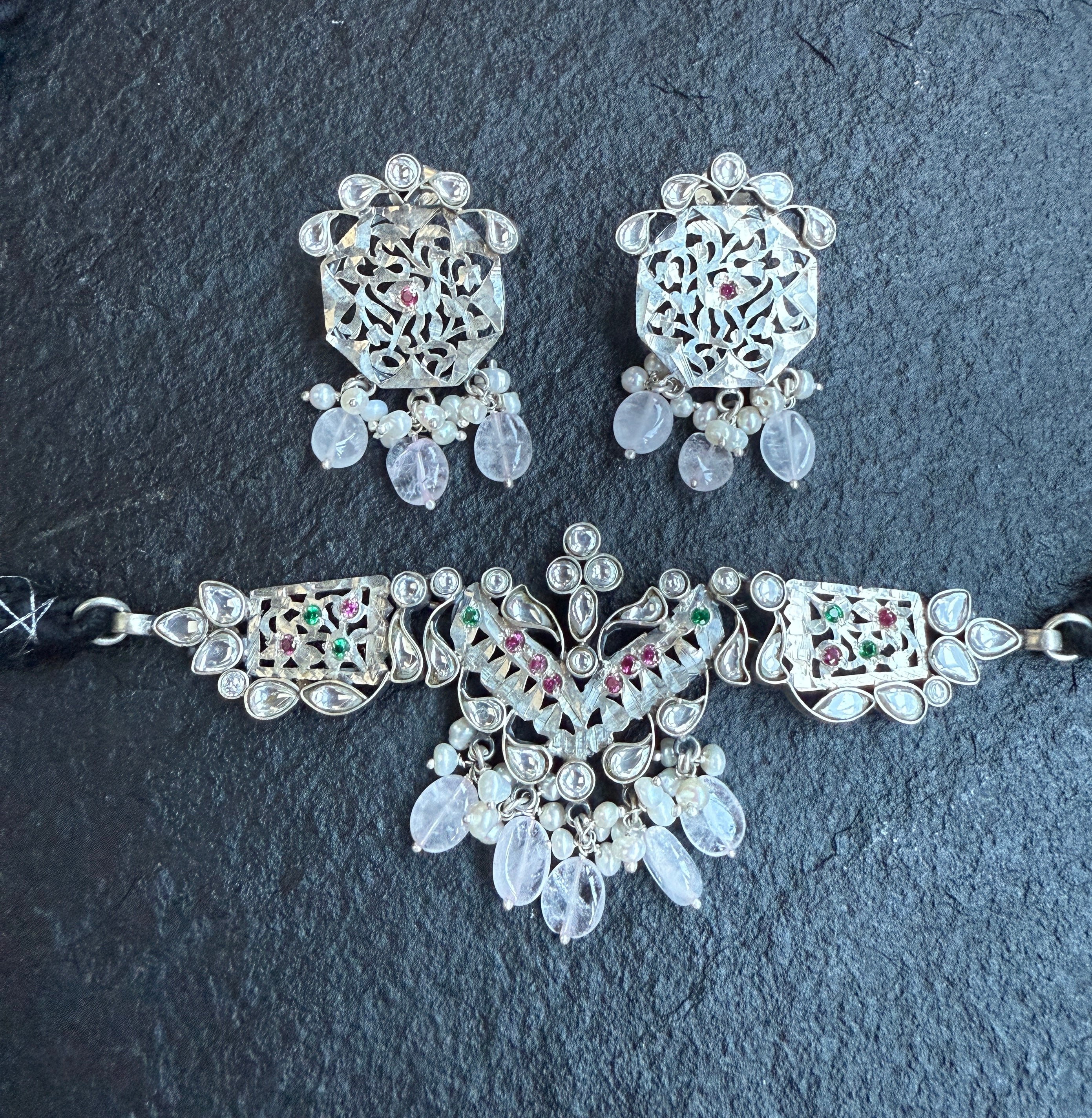 Pure Silver 925 Set- Odisha Filigree