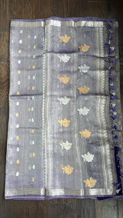 Tissue Organza Silk Banarasi - Purple