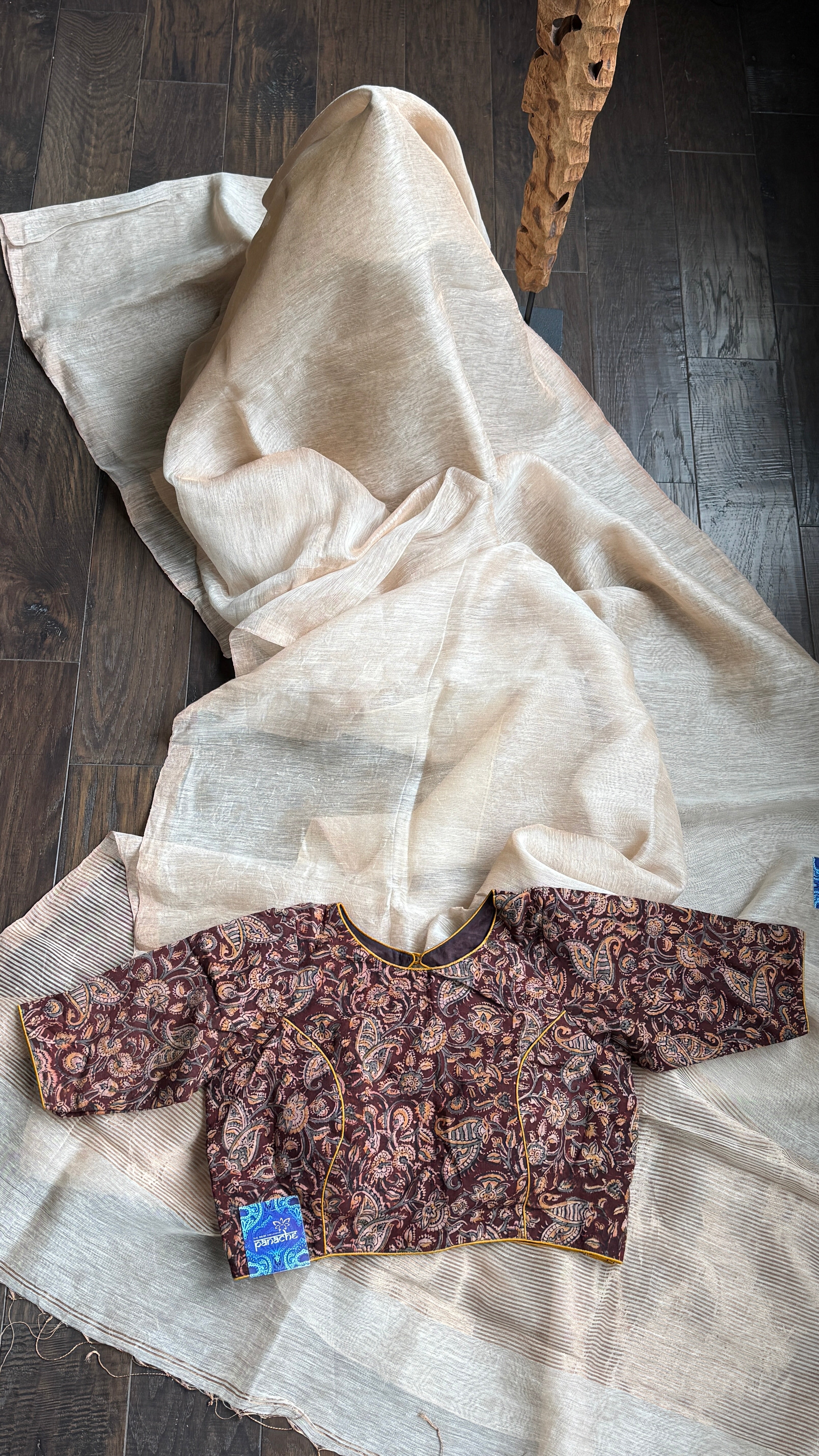 Linen Silk Borderless - Light Peach Dust