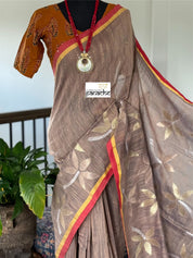 Bailu Matka Sequin - Brown Yellow Red