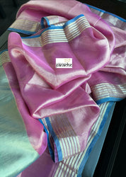 Pure Tissue Silk - Pink Blue