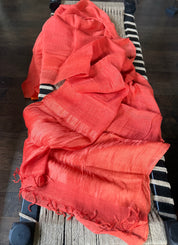 Linen Silk Woven - Orange