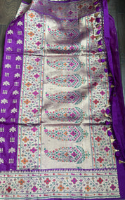 Pure Silk Paithani Banarasi- Purple