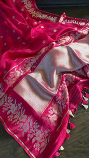 Kota Silk Banarasi - Magenta Pink