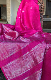 Pure Matka Silk - Magenta Pink Woven