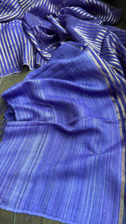 Matka Silk Muslin - Lavender Half Half