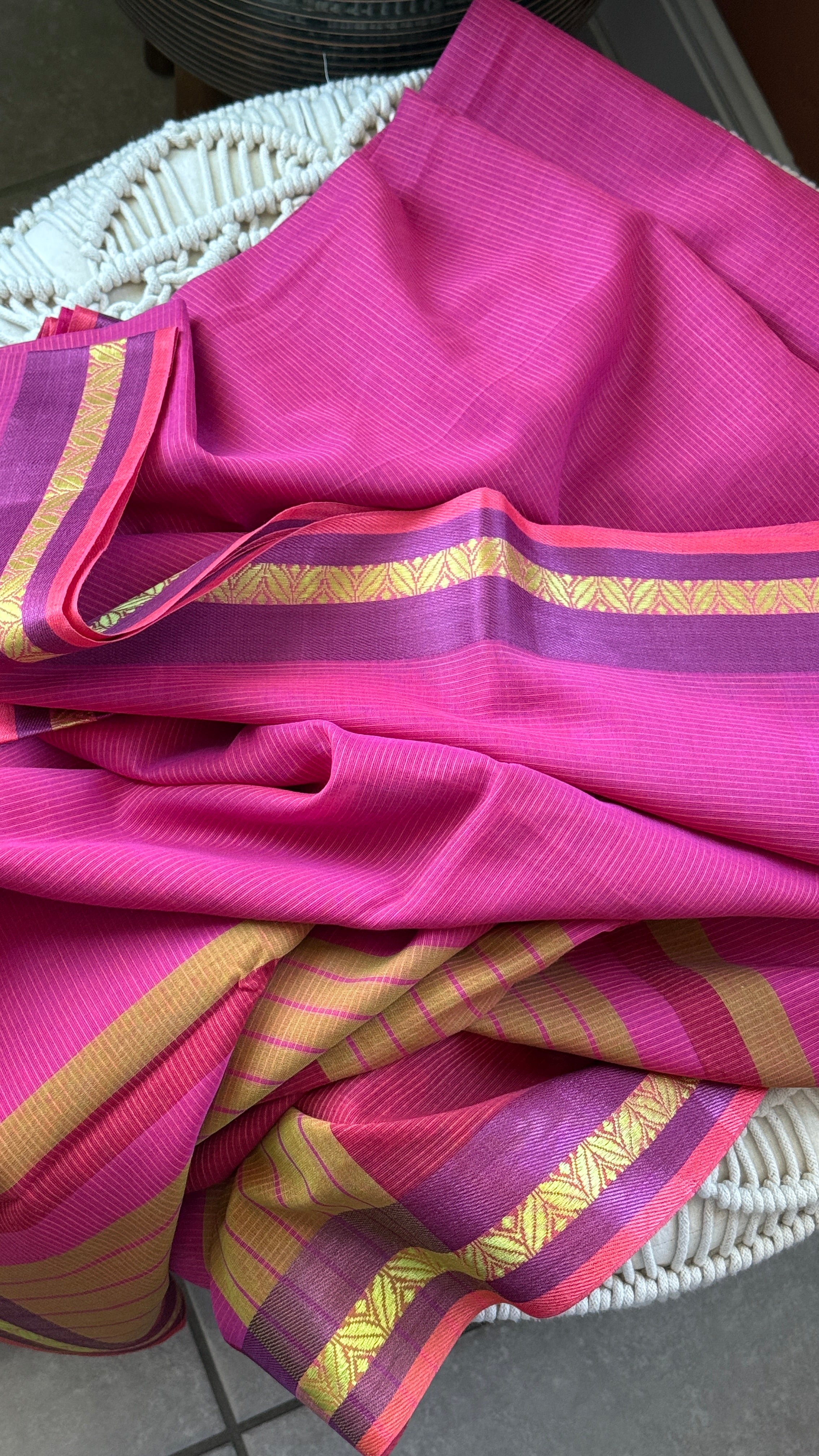 Pure Khadi Cotton Handloom - Pink