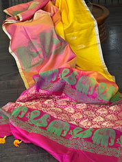 Silk Kanjivaram - Yellow Peach