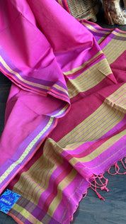 Pure Khadi Cotton Handloom - Pink