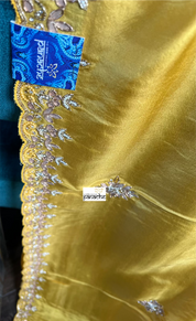 Designer Tissue Soft Silk - Yellow