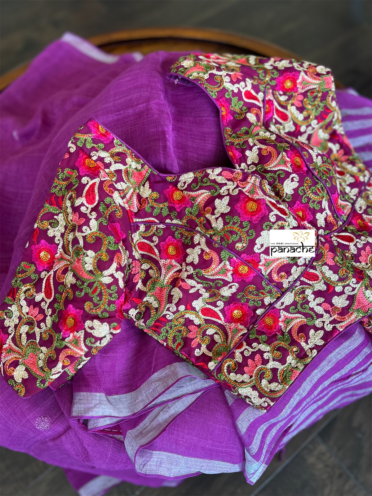 Designer Blouse - Magenta Purple