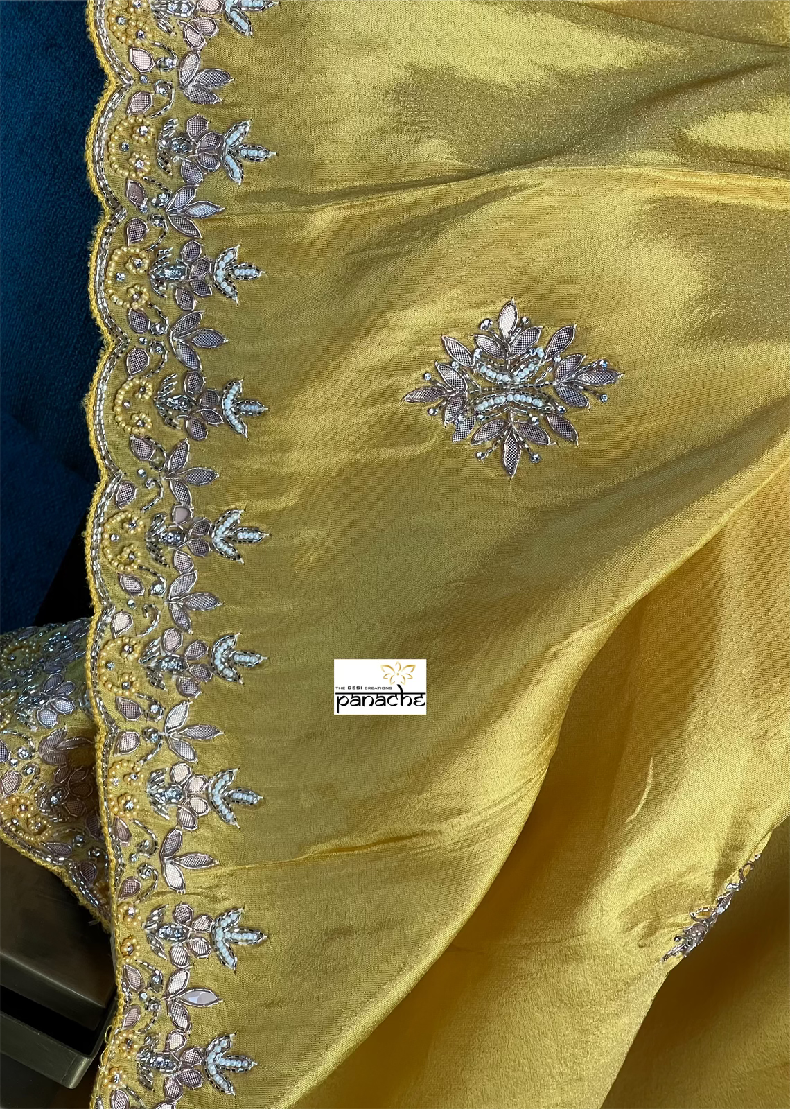 Designer Tissue Soft Silk - Yellow